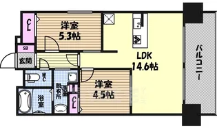 プレサンスロジェ上前津駅前2【15階】の間取り