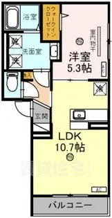 D-room平野3【2階】の間取り