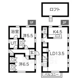 アイタウン車道【1階】の間取り