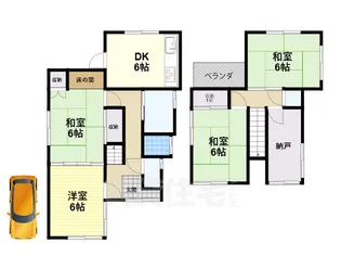 奈良県宇陀市榛原萩原【一戸建】の間取り