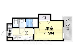 1Kの間取り画像