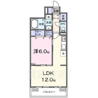 パルク大西【3階】の間取り