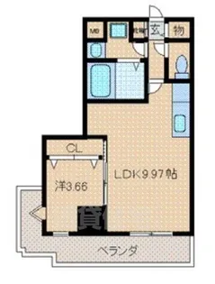 ジョワ・アバンセ【9階】の間取り