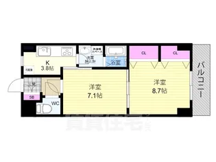 ウィステリア参番館【3階】の間取り