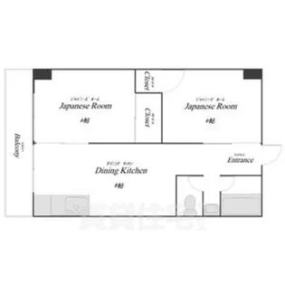 城山ハイツ【3階】の間取り