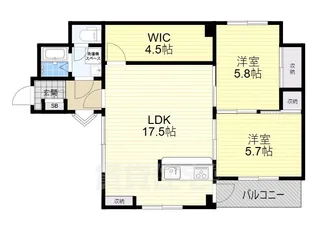 777オオグシ【4階】の間取り