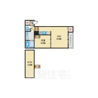 ハーモニーテラス生駒町IV【1階】の間取り