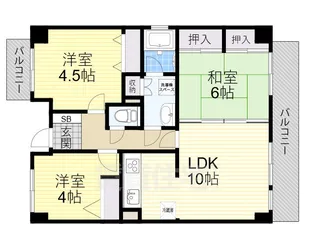 グランドールYAMAMOTO【3階】の間取り