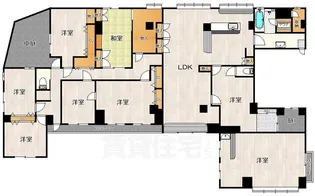 レクシア塚本【6階】の間取り