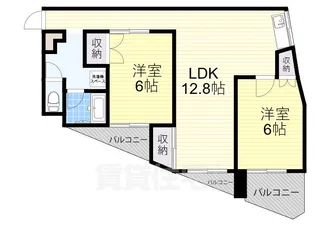 ジオナ十三【2階】の間取り
