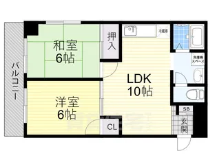 シャトル岡崎【1階】の間取り