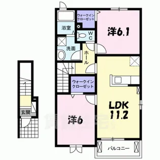 メゾン ラ・フレーズ【2階】の間取り