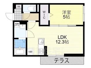 メゾンクレール瀬田北【1階】の間取り