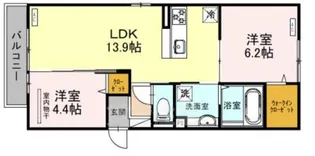 大阪府堺市堺区南旅篭町東2丁【アパート】の間取り
