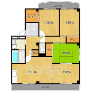 サンハウスレインボー【2階】の間取り