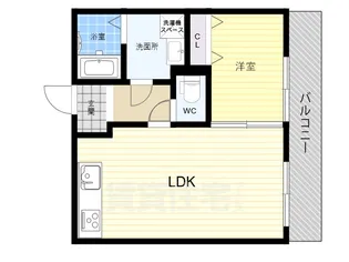 グロースコート枚岡駅前【1階】の間取り
