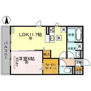 楓A棟【1階】の間取り