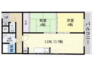 リベルテ田中【503号室】の間取り