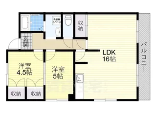 サウスビレッジ【3階】の間取り