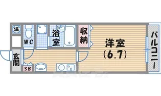 イーストコート【1階】の間取り