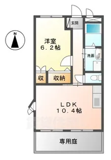 フリーダム岩根中央【1階】の間取り