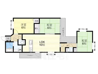 フロイデ城北【1階】の間取り
