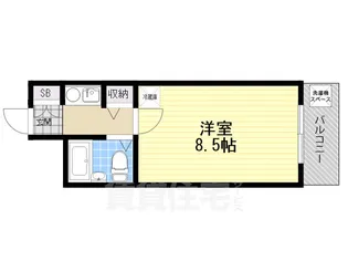 1Kの間取り画像