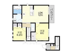 プリムタウンS【2階】の間取り