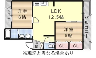 ブラウンハイツ【3階】の間取り