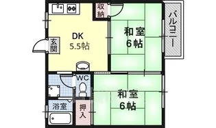 村田ハイツ【1階】の間取り