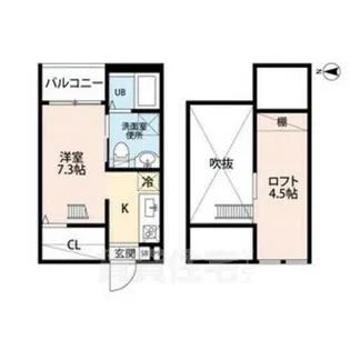 ブランノワール本陣 S棟(ブランノワールホンジ【2階】の間取り