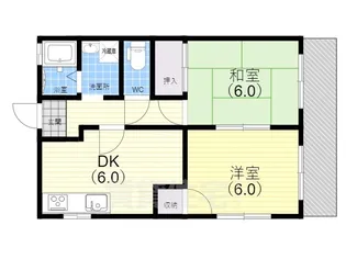 JMIハイツ【2階】の間取り