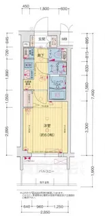 プレサンス神戸長田マリエント【4階】の間取り