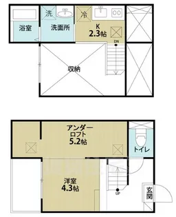 Lemuria(レムリア)【201号室】の間取り