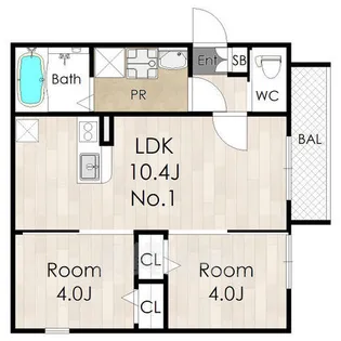 AVANTIO Kuise2【1階】の間取り