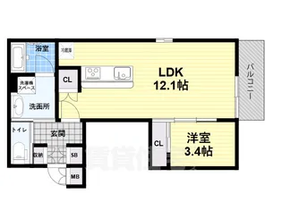リファインド武庫川2【2階】の間取り