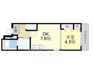 大阪府高石市西取石3丁目【アパート】の間取り