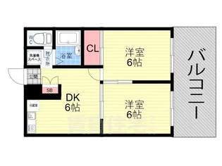シェリール宝ヶ池【2階】の間取り