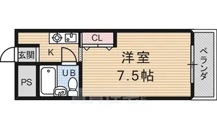 グラフィーネ向島(旧 ユンヌペルソンヌ)【3階】の間取り