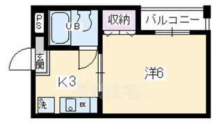 1Kの間取り画像