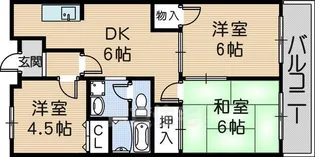 グレース千鳥【1階】の間取り