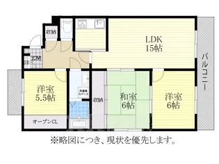 グレース牧の里南棟【4階】の間取り