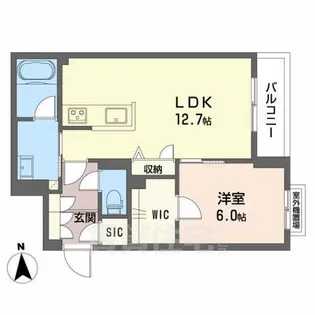 シャーメゾン五位堂【2階】の間取り