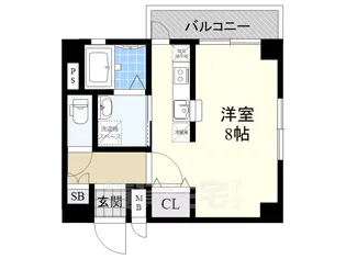 中三国ローズハイツ【3階】の間取り