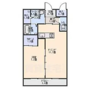 グランピア亀島【6階】の間取り