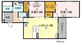 大阪府吹田市東御旅町【アパート】の間取り