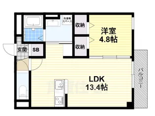 奈良県橿原市見瀬町【マンション】の間取り