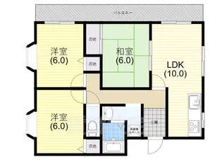 メゾンド蘭【2階】の間取り