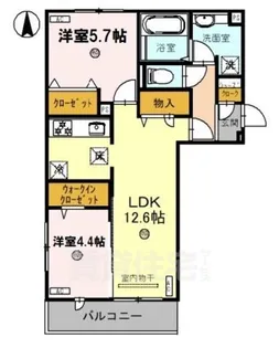 プルミエール上賀茂【1階】の間取り