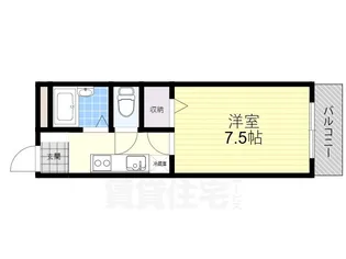ロイヤルハイツ高槻【206号室】の間取り
